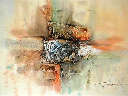 Abstract Color oil painting